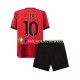 AC Milan Wedstrijdshirt met Korting Rafael Leao 10 Thuis Kind 2023-24 Korte Mouw