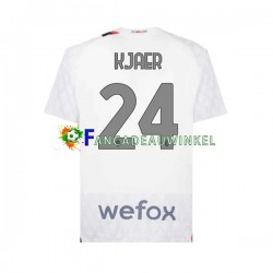 AC Milan Wedstrijdshirt met Korting Simon Kjaer 24 Uit Heren 2023-24 Korte Mouw