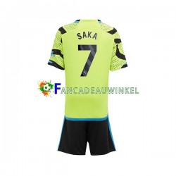 Arsenal Wedstrijdshirt met Korting Saka 7 Uit Kind 2023-24 Korte Mouw