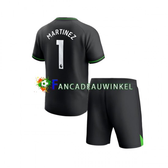 Aston Villa Wedstrijdshirt met Korting Emiliano Martinez 1 Keepersshirt Thuis Kind 2023-24 Korte Mouw