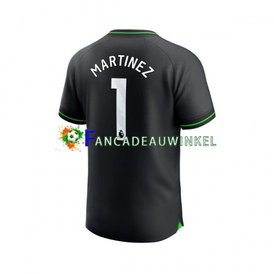 Aston Villa Wedstrijdshirt met Korting Emiliano Martinez 1 Keepersshirt Thuis Heren 2023-24 Korte Mouw