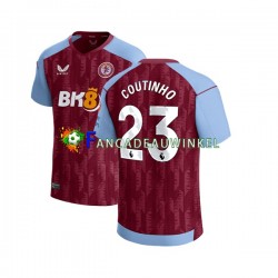 Aston Villa Wedstrijdshirt met Korting Philippe Coutinho 23 Thuis Heren 2023-24 Korte Mouw