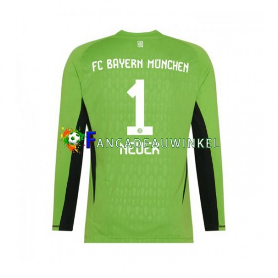 FC Bayern München Wedstrijdshirt met Korting Manuel Neuer 1 Keepersshirt Uit Heren 2023-24 Lange Mouw