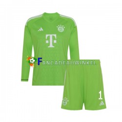 FC Bayern München Wedstrijdshirt met Korting Manuel Neuer 1 Keepersshirt Uit Kind 2023-24 Lange Mouw