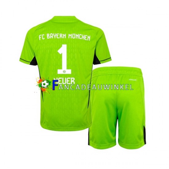 FC Bayern München Wedstrijdshirt met Korting Manuel Neuer 1 Keepersshirt Uit Kind 2023-24 Korte Mouw