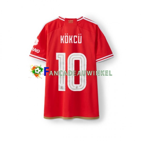 Benfica Wedstrijdshirt met Korting Orkun Kokcu 10 Thuis Heren 2023-24 Korte Mouw