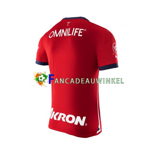 CD Guadalajara Wedstrijdshirt met Korting Thuis Heren 2023-24 Korte Mouw