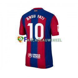 FC Barcelona Wedstrijdshirt met Korting Ansu Fati 10 Thuis Heren 2023-24 Korte Mouw