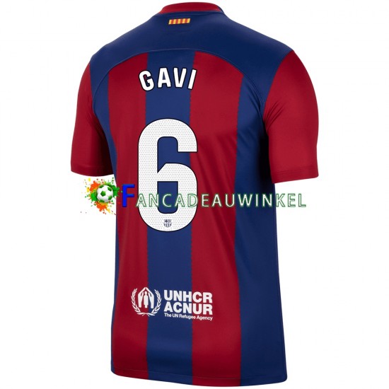 FC Barcelona Wedstrijdshirt met Korting Gavi 6 Thuis Heren 2023-24 Korte Mouw