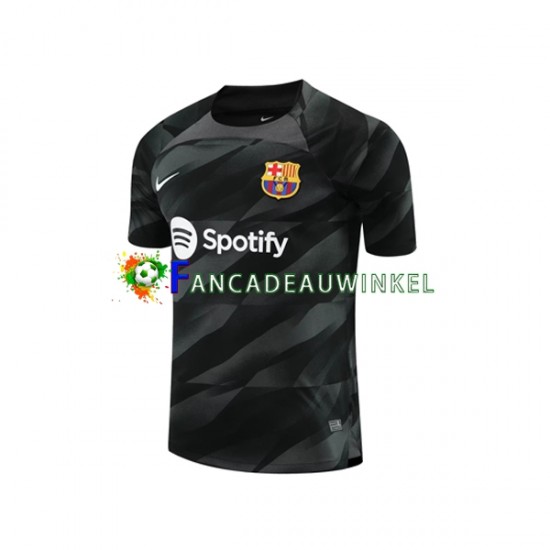 FC Barcelona Wedstrijdshirt met Korting Keepersshirt Uit Heren 2023-24 Korte Mouw