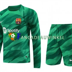FC Barcelona Wedstrijdshirt met Korting Keepersshirt Thuis Kind 2023-24 Lange Mouw