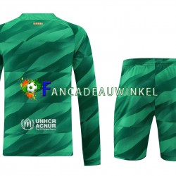 FC Barcelona Wedstrijdshirt met Korting Keepersshirt Thuis Kind 2023-24 Lange Mouw