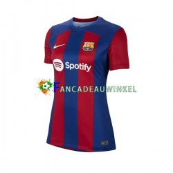 FC Barcelona Wedstrijdshirt met Korting Thuis Dames 2023-24 Korte Mouw