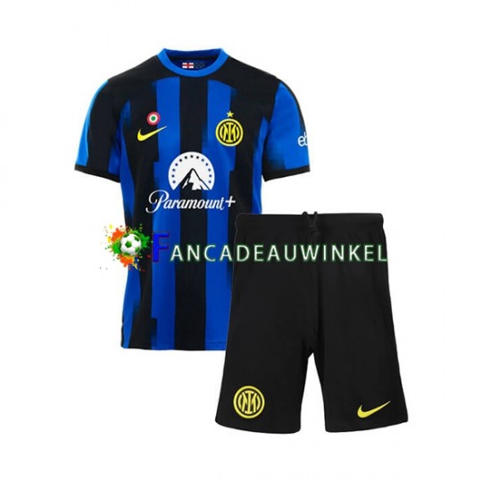 Inter Milan Wedstrijdshirt met Korting Thuis Kind 2023-24 Korte Mouw