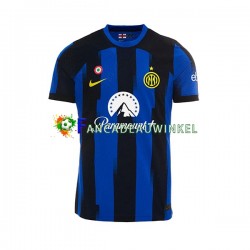 Inter Milan Wedstrijdshirt met Korting Thuis Heren 2023-24 Korte Mouw