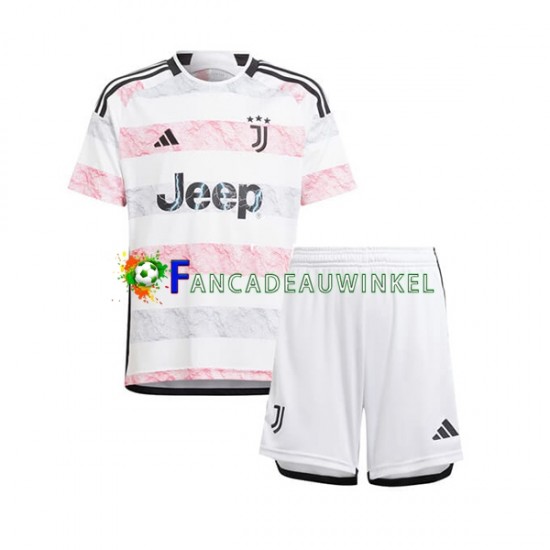 Juventus Wedstrijdshirt met Korting Uit Kind 2023-24 Korte Mouw