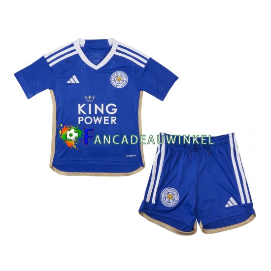 Leicester City Wedstrijdshirt met Korting Thuis Kind 2023-24 Korte Mouw