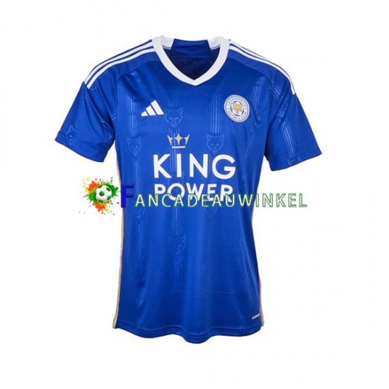 Leicester City Wedstrijdshirt met Korting Thuis Heren 2023-24 Korte Mouw