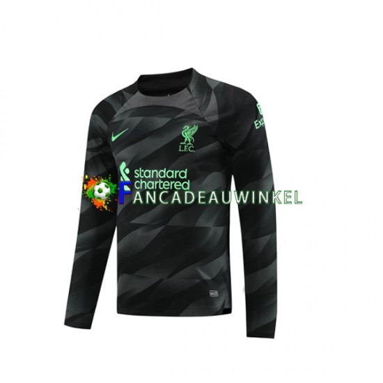 Liverpool Wedstrijdshirt met Korting Keepersshirt Uit Heren 2023-24 Lange Mouw