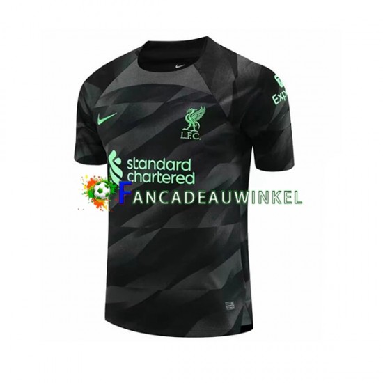 Liverpool Wedstrijdshirt met Korting Keepersshirt Uit Heren 2023-24 Korte Mouw