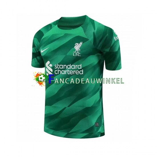 Liverpool Wedstrijdshirt met Korting Keepersshirt Thuis Heren 2023-24 Korte Mouw