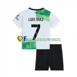 Liverpool Wedstrijdshirt met Korting Luis Diaz 7 Uit Kind 2023-24 Korte Mouw