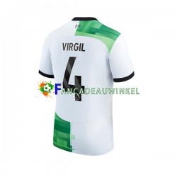 Liverpool Wedstrijdshirt met Korting Virgil van Dijk 4 Uit Heren 2023-24 Korte Mouw