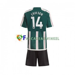 Manchester United Wedstrijdshirt met Korting Eriksen 14 Uit Kind 2023-24 Korte Mouw