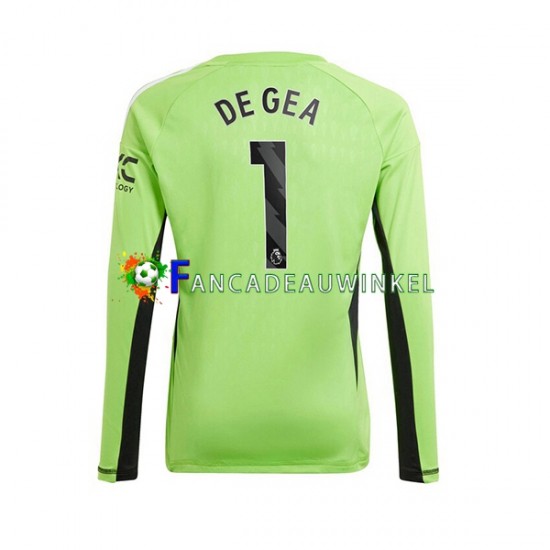 Manchester United Wedstrijdshirt met Korting De Gea 1 Keepersshirt Thuis Heren 2023-24 Lange Mouw