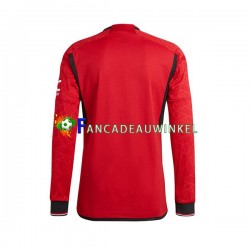 Manchester United Wedstrijdshirt met Korting Thuis Heren 2023-24 Lange Mouw