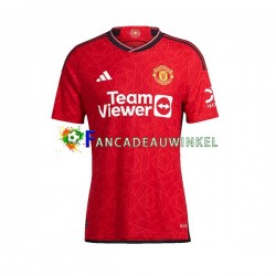 Manchester United Wedstrijdshirt met Korting Thuis Dames 2023-24 Korte Mouw