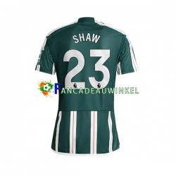 Manchester United Wedstrijdshirt met Korting Luke Shaw 23 Uit Heren 2023-24 Korte Mouw