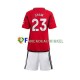 Manchester United Wedstrijdshirt met Korting Luke Shaw 23 Thuis Kind 2023-24 Korte Mouw