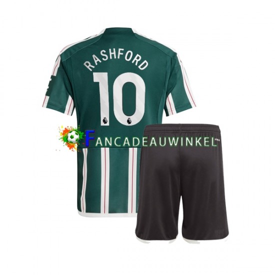 Manchester United Wedstrijdshirt met Korting Marcus Rashford 10 Uit Kind 2023-24 Korte Mouw