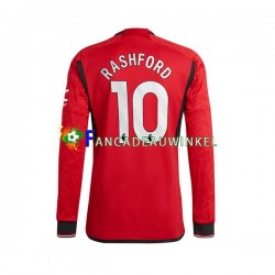 Manchester United Wedstrijdshirt met Korting Marcus Rashford 10 Thuis Heren 2023-24 Lange Mouw