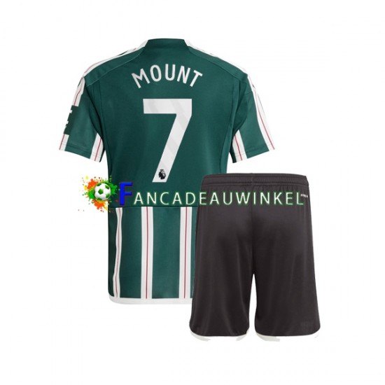 Manchester United Wedstrijdshirt met Korting Mason Mount 7 Uit Kind 2023-24 Korte Mouw