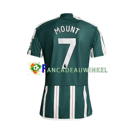 Manchester United Wedstrijdshirt met Korting Mount 7 Uit Heren 2023-24 Korte Mouw