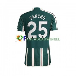 Manchester United Wedstrijdshirt met Korting Sancho 25 Uit Heren 2023-24 Korte Mouw