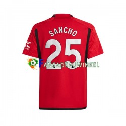 Manchester United Wedstrijdshirt met Korting Sancho 25 Thuis Heren 2023-24 Korte Mouw