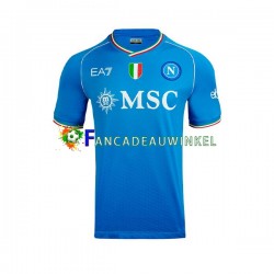 Napoli Wedstrijdshirt met Korting Thuis Heren 2023-24 Korte Mouw