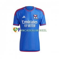 Olympique Lyonnais Wedstrijdshirt met Korting Uit Heren 2023-24 Korte Mouw