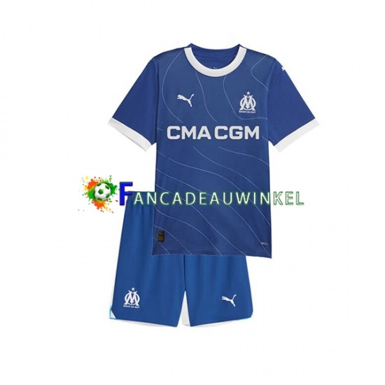 Olympique Marseille Wedstrijdshirt met Korting Uit Kind 2023-24 Korte Mouw