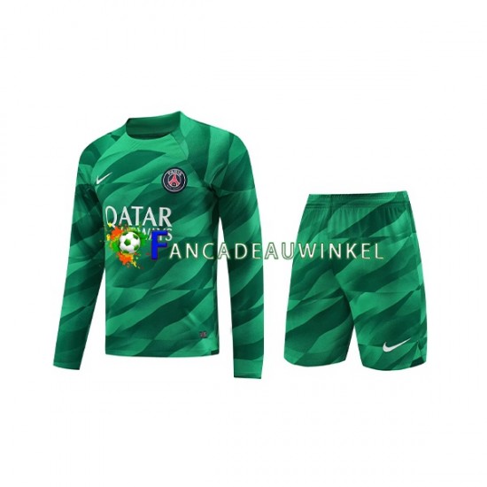 Paris Saint-Germain Wedstrijdshirt met Korting Keepersshirt Thuis Kind 2023-24 Lange Mouw