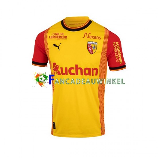 RC Lens Wedstrijdshirt met Korting Thuis Heren 2023-24 Korte Mouw