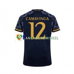 Real Madrid Wedstrijdshirt met Korting EDUARDO CAMAVINGA 12 Uit Heren 2023-24 Korte Mouw