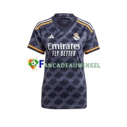 Real Madrid Wedstrijdshirt met Korting Uit Dames 2023-24 Korte Mouw