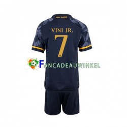 Real Madrid Wedstrijdshirt met Korting Vinicius Junior 7 Uit Kind 2023-24 Korte Mouw