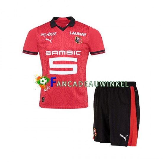 Stade Rennais Wedstrijdshirt met Korting Thuis Kind 2023-24 Korte Mouw