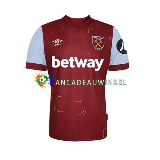 West Ham United Wedstrijdshirt met Korting Thuis Heren 2023-24 Korte Mouw