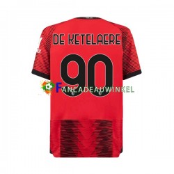 AC Milan Wedstrijdshirt met Korting Charles De Ketelaere 90 Thuis Heren 2023-24 Korte Mouw